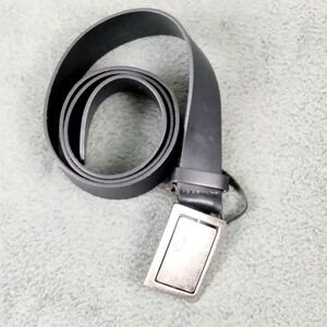 Levis Genuine Italian Leather Belt Mens Size 36/ 90 Black Reversible Buckle‎